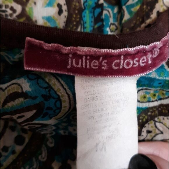 Julie's Closet sheer poncho blouse - Picture 2 of 7